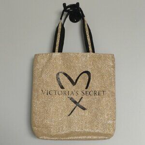 Victoria's Secret Gold and Black Shimmer Tote